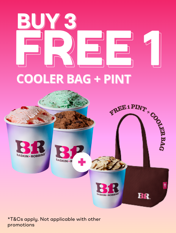 Buy 3 Handpacked Free 1 Pint + 1 Cooler Bag