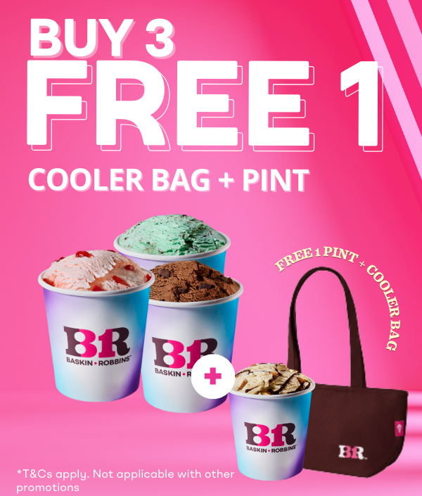 Buy 3 Handpacked Free 1 Pint + 1 Cooler Bag