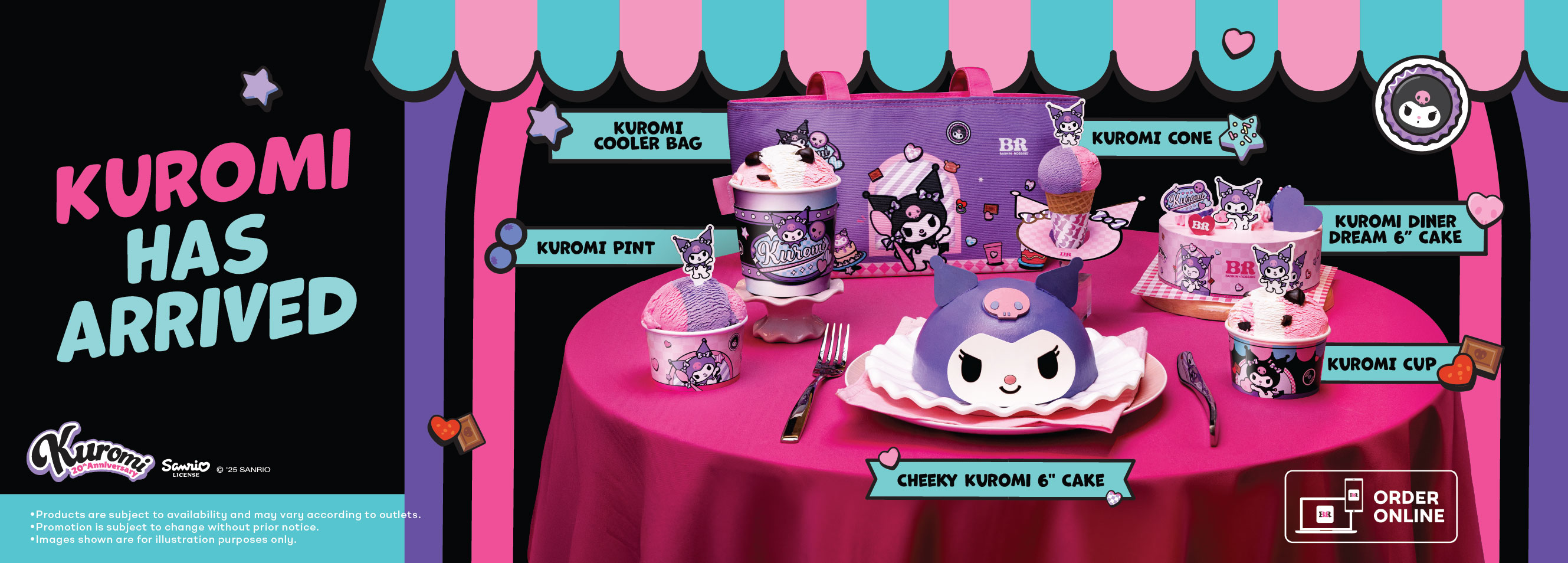 Kuromi x B-R Ice Cream Diner desktop