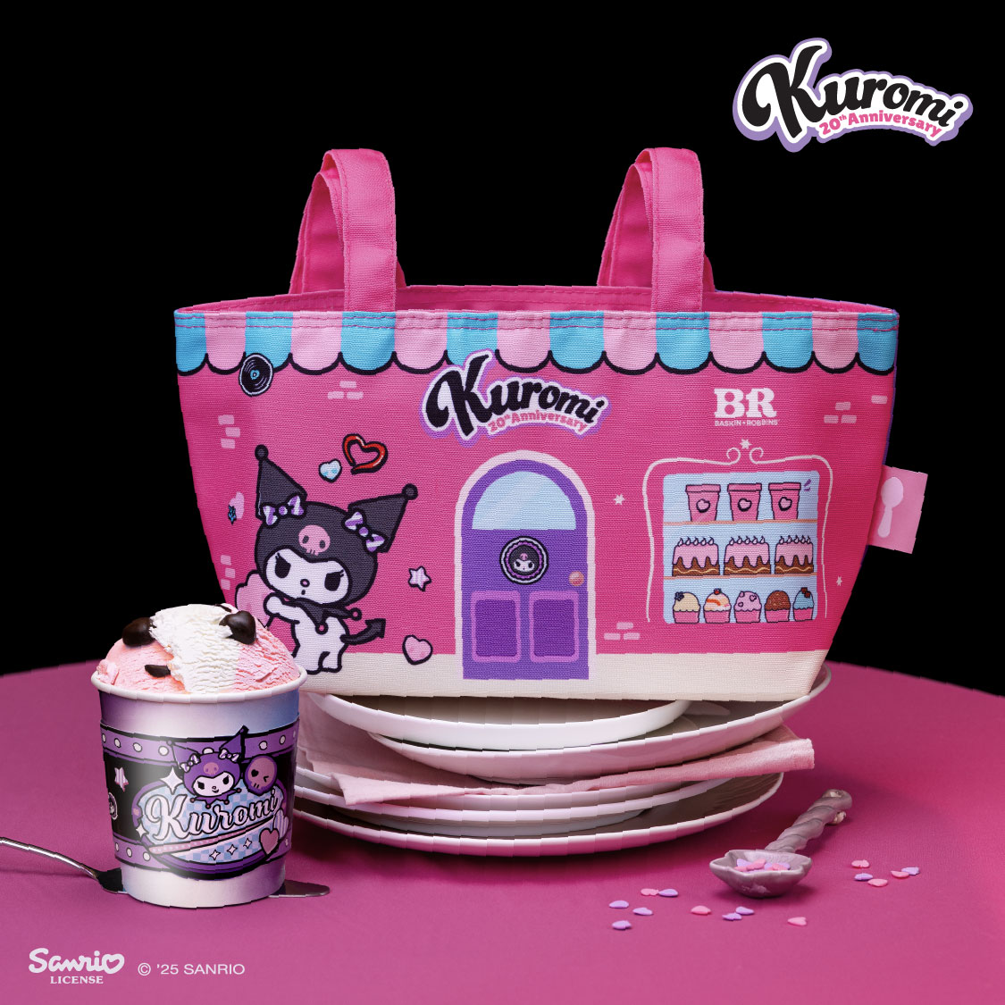 Kuromi Pint + Cooler Bag packshot