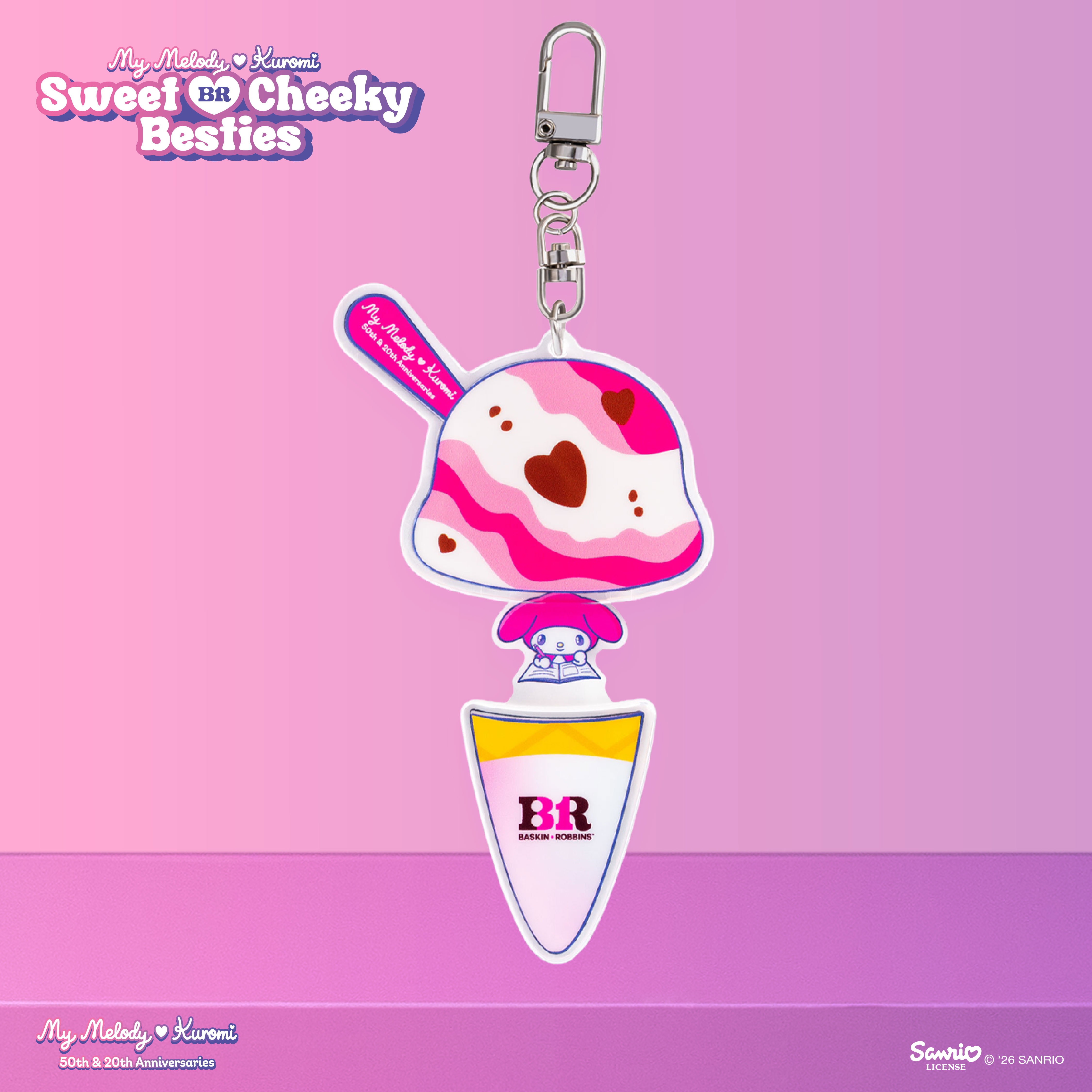 MyMelody Kuromi Keychain 3