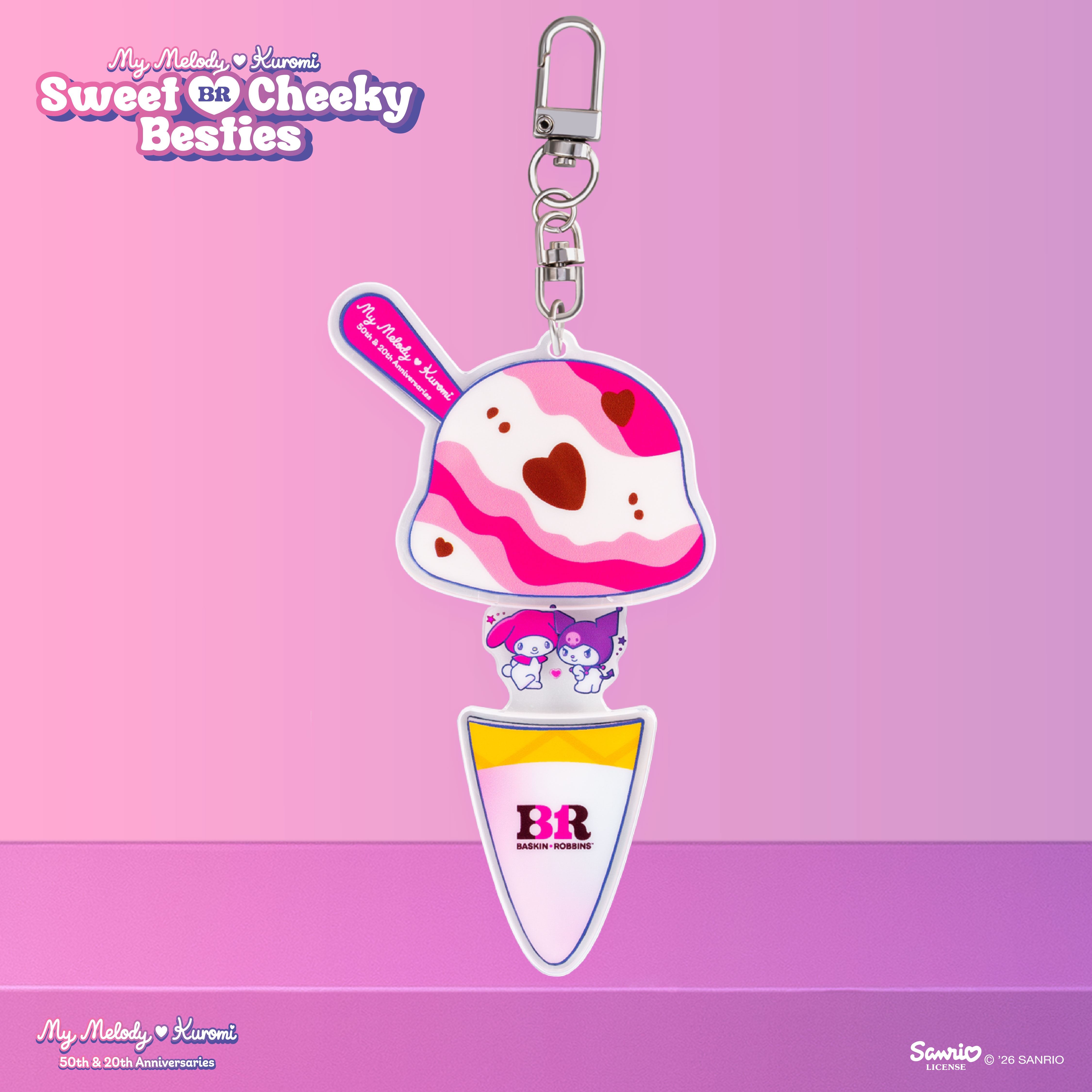 MyMelody Kuromi Keychain 1