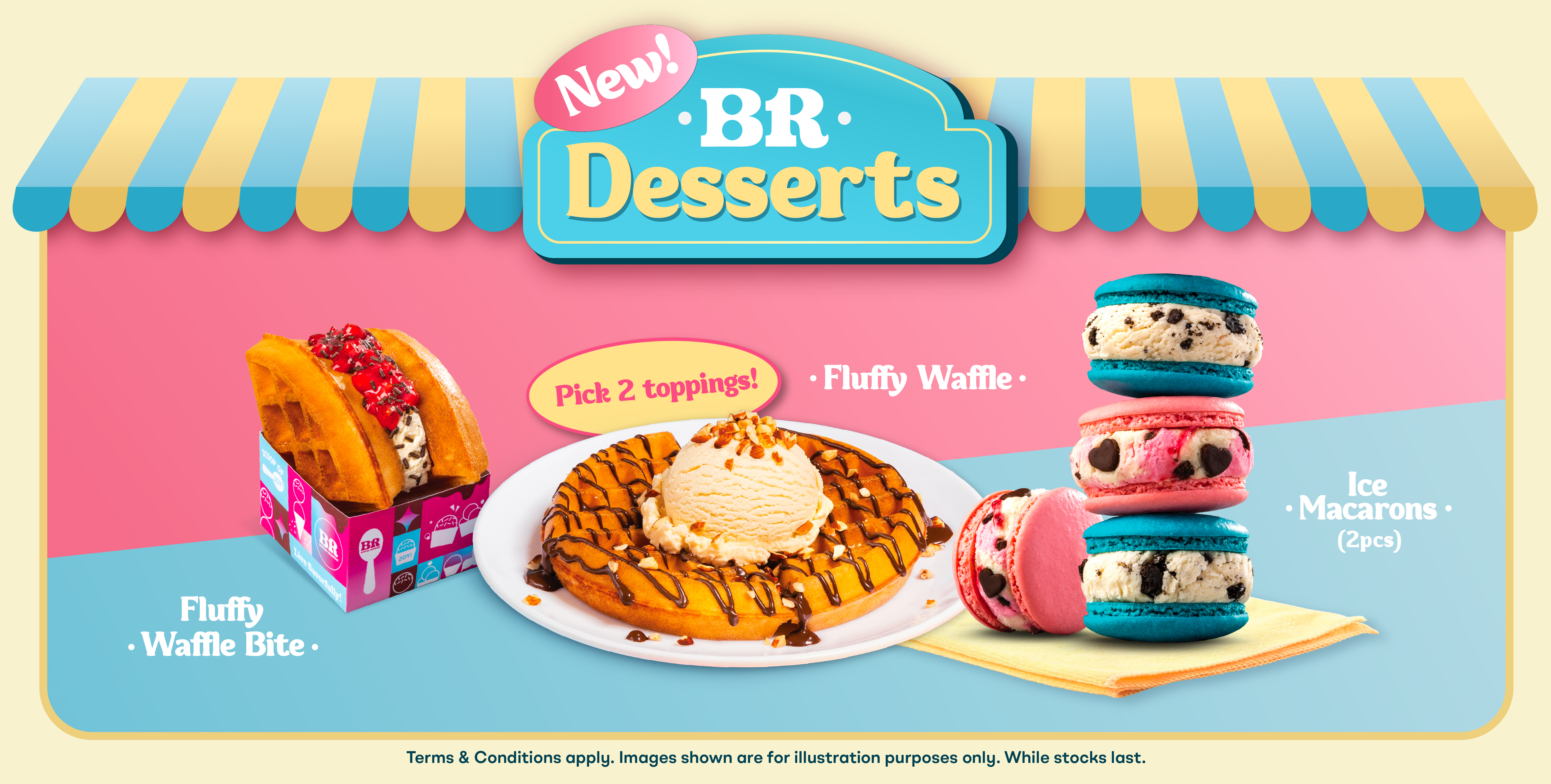 Waffle & Macarons whats new banner mobile 